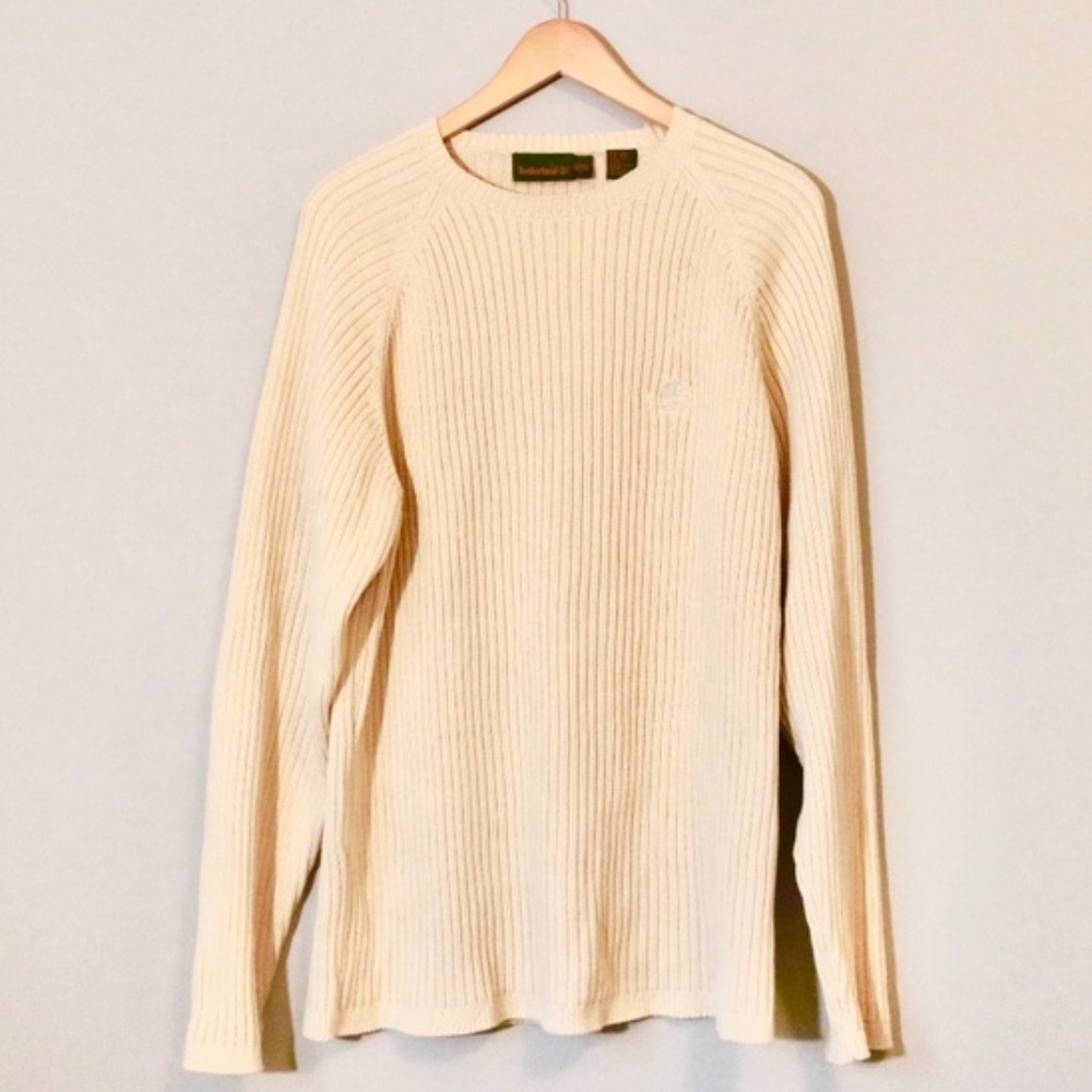 Timberland Tan Ribbed Knitted Sweater
